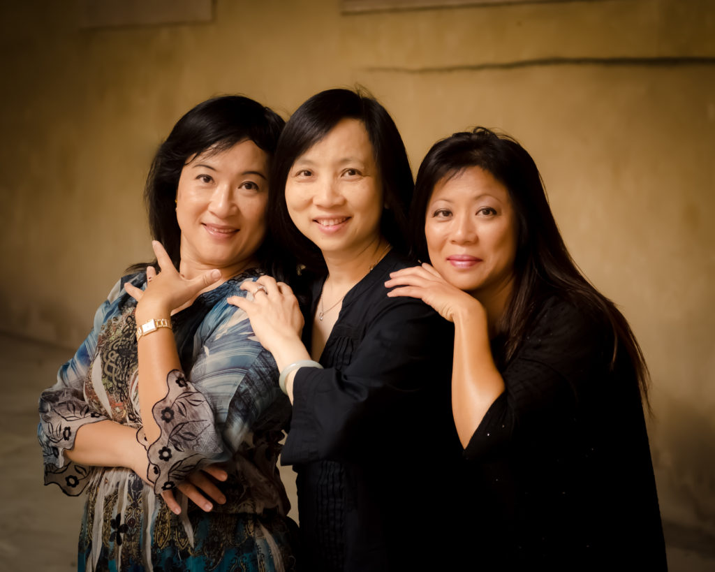 A portrait of 3 sisters in Italy